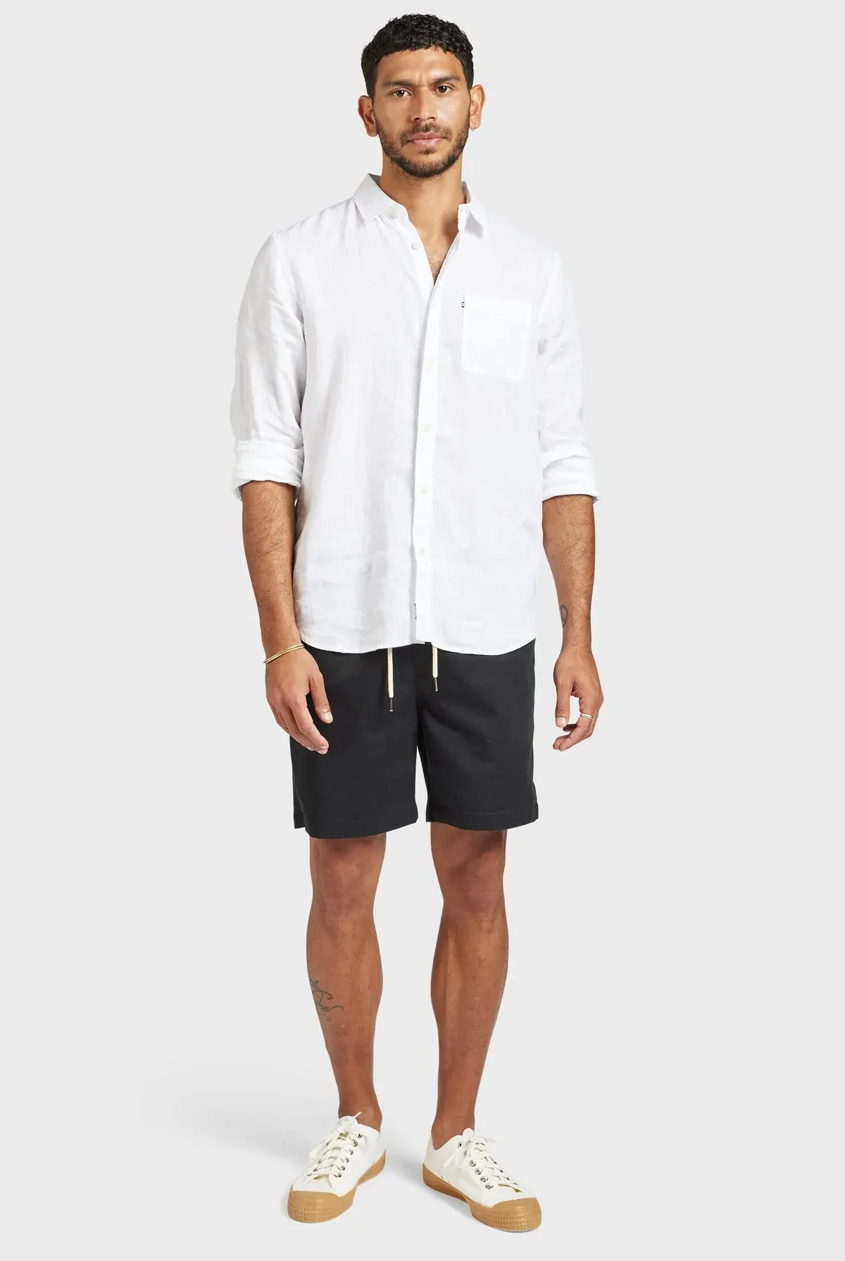 ACADEMY BRAND - Hampton Linen Shirt White