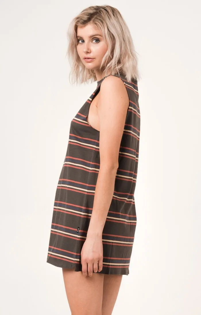 Afends Womens Multi - Graphic Bandcut Dress