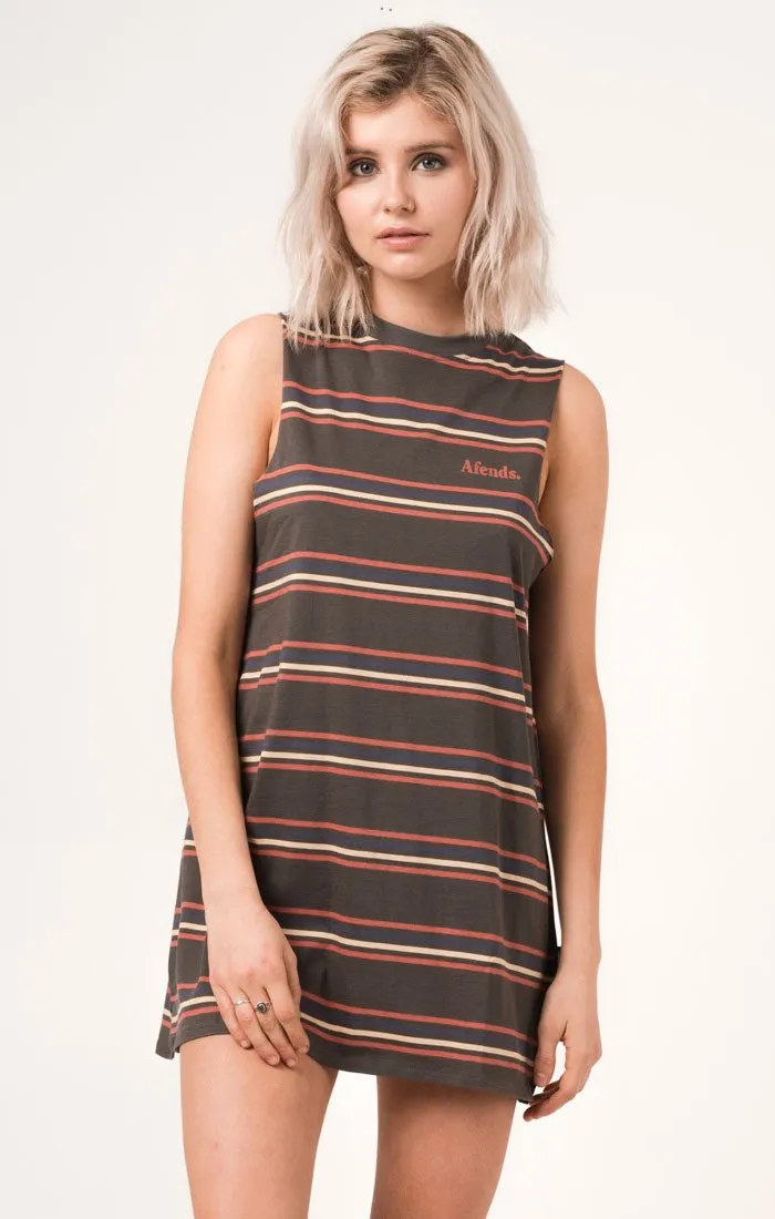 Afends Womens Multi - Graphic Bandcut Dress