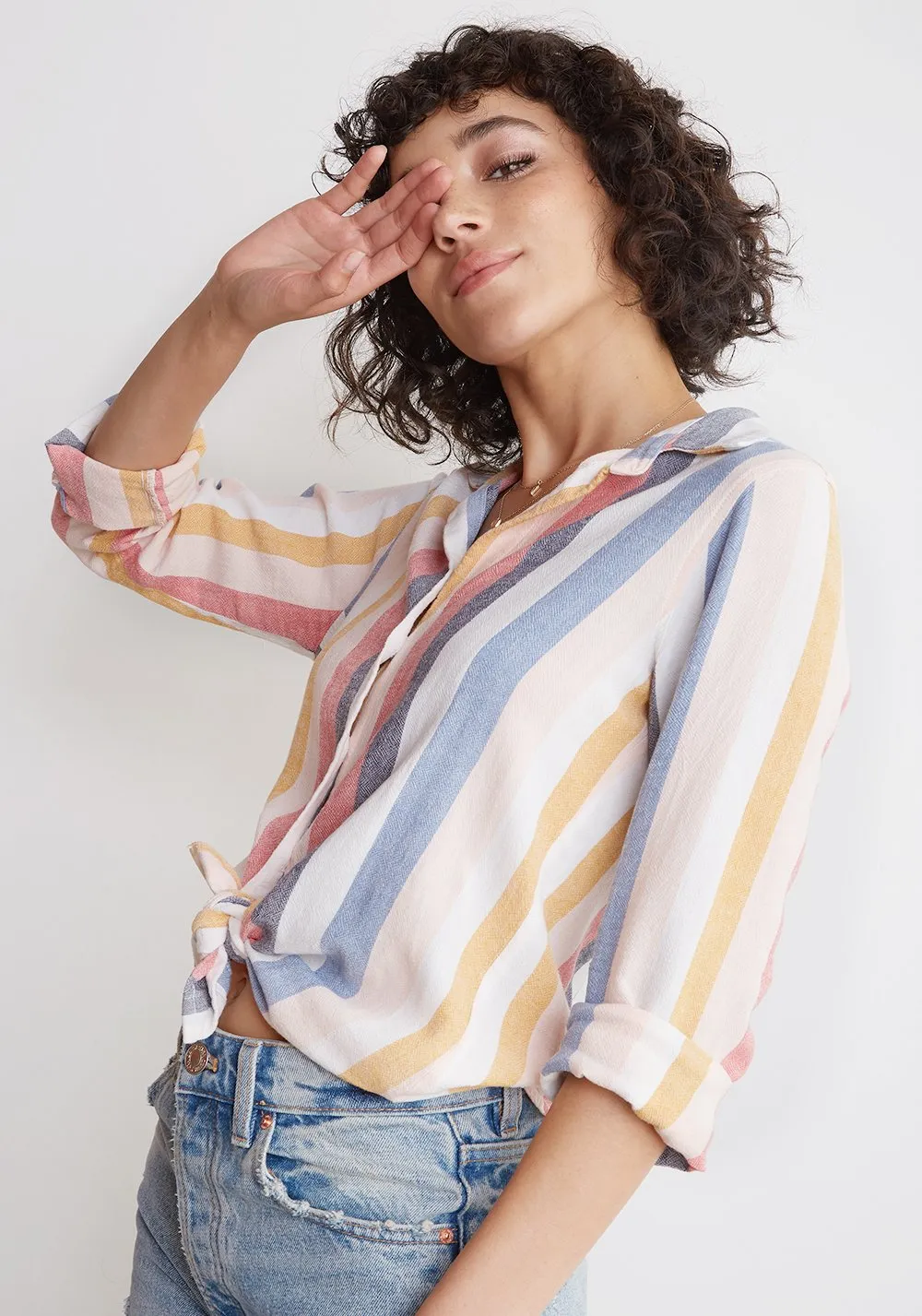 Bella Dahl - Classic Button Down Mykonos