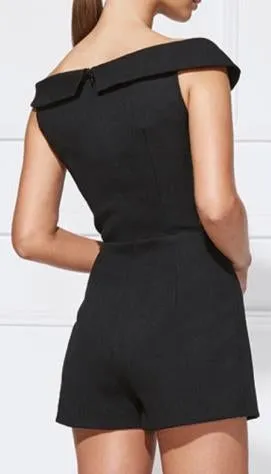 'Carmela' Playsuit in Black