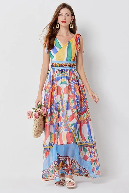 Chiffon Printed Maxi Dress *Online Only*