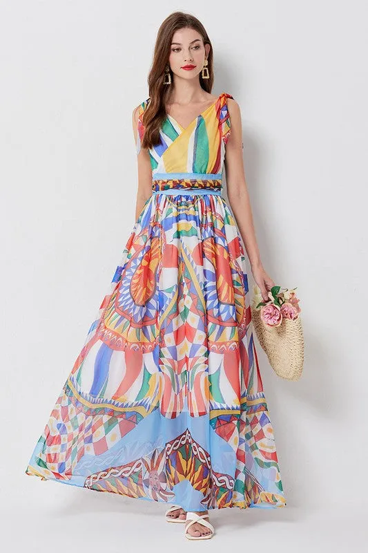 Chiffon Printed Maxi Dress *Online Only*