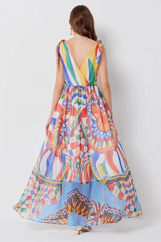 Chiffon Printed Maxi Dress *Online Only*
