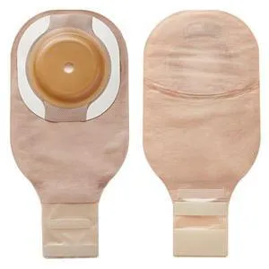 Hollister Premier One-Piece Pre-Cut Soft Convex Drainable Pouch with Filter, 1-1/2" Stoma, 12" L, Beige