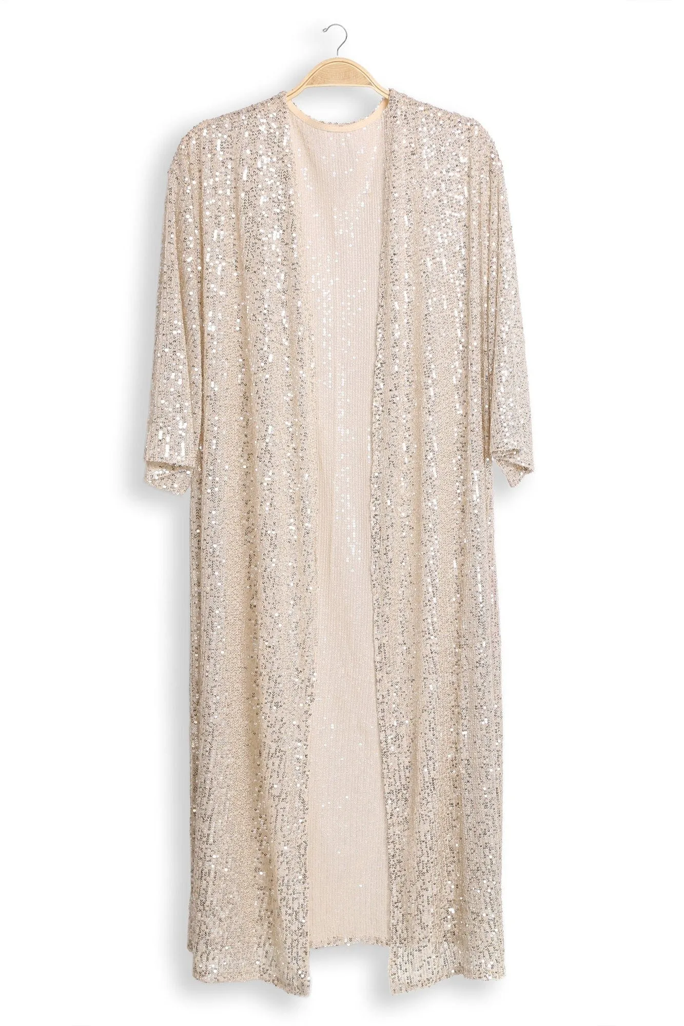 JP3521 Hannah Sequin Long Kimono