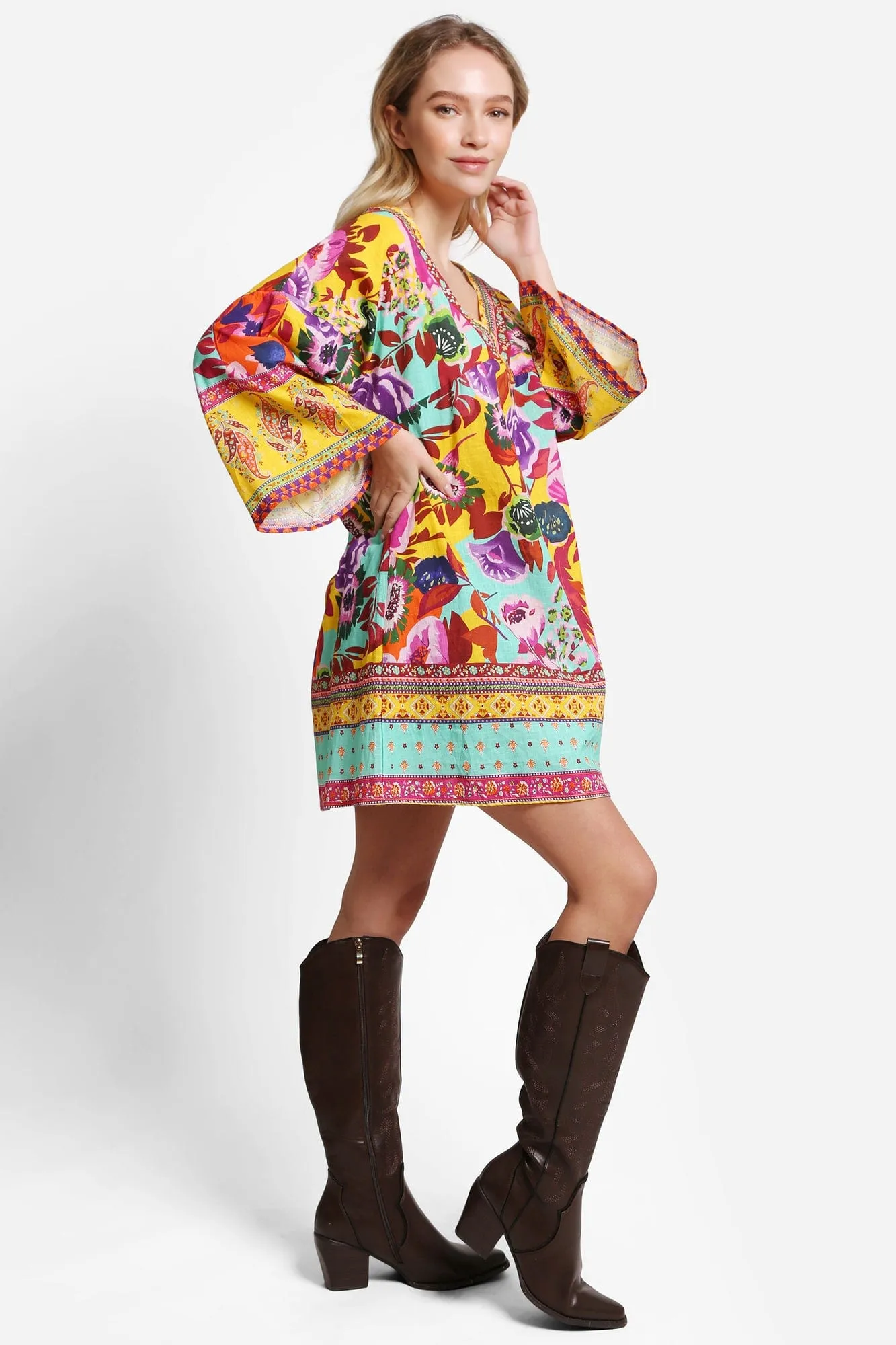 JP5114 Caroline Floral Cover Up Dress