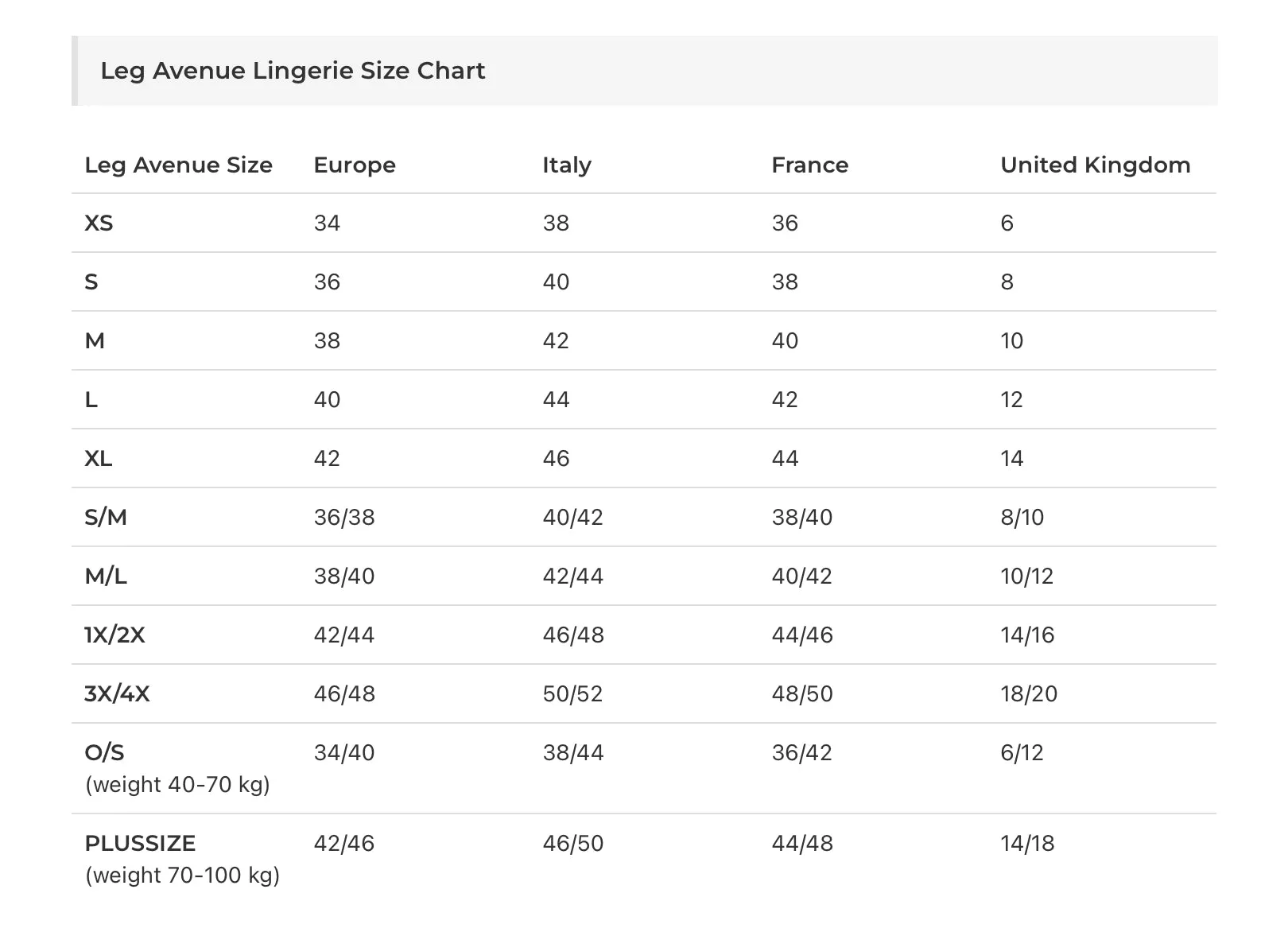 Leg Avenue Cut Out Strappy Bodysuit White UK 6 to 12