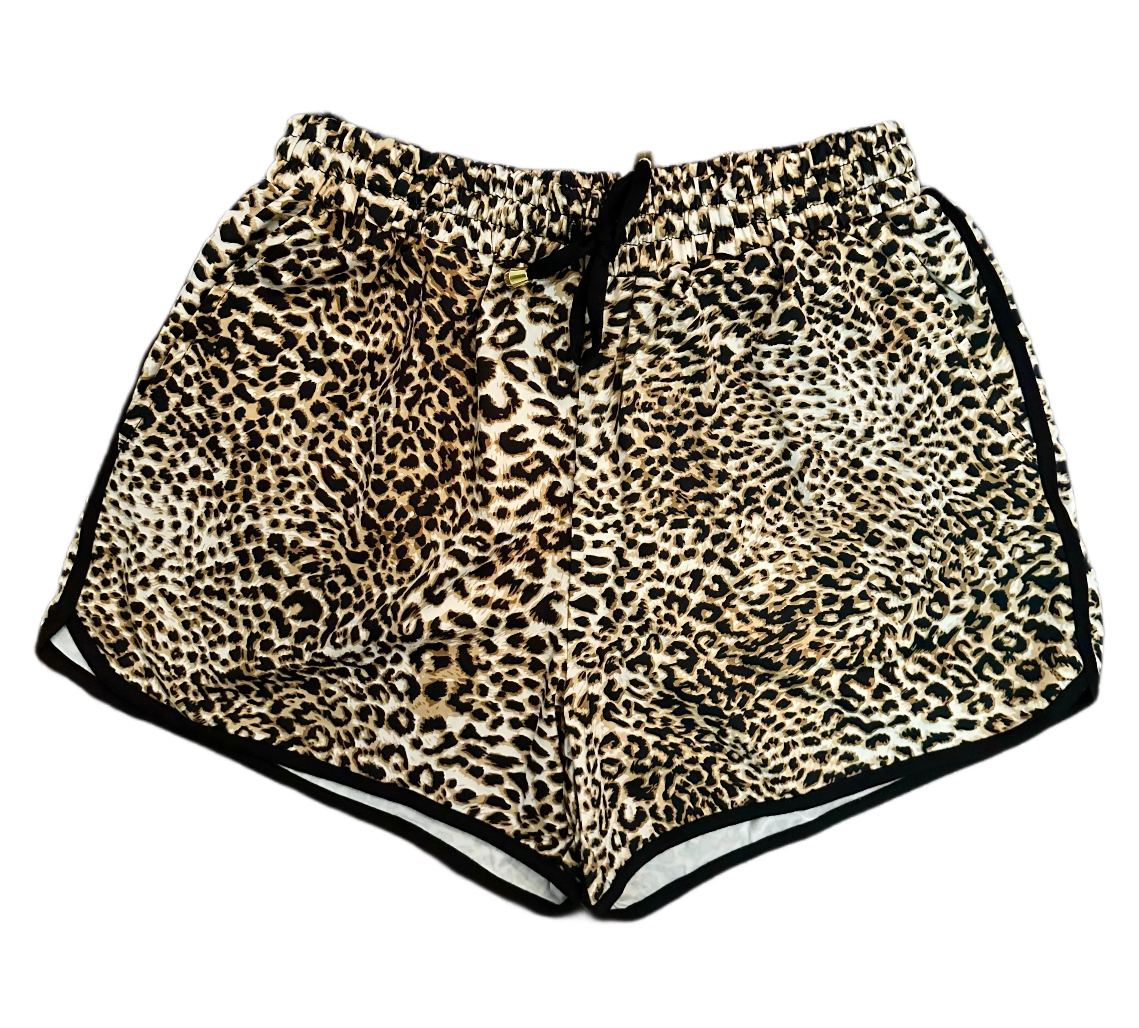 Leopard Print Athletic Shorts