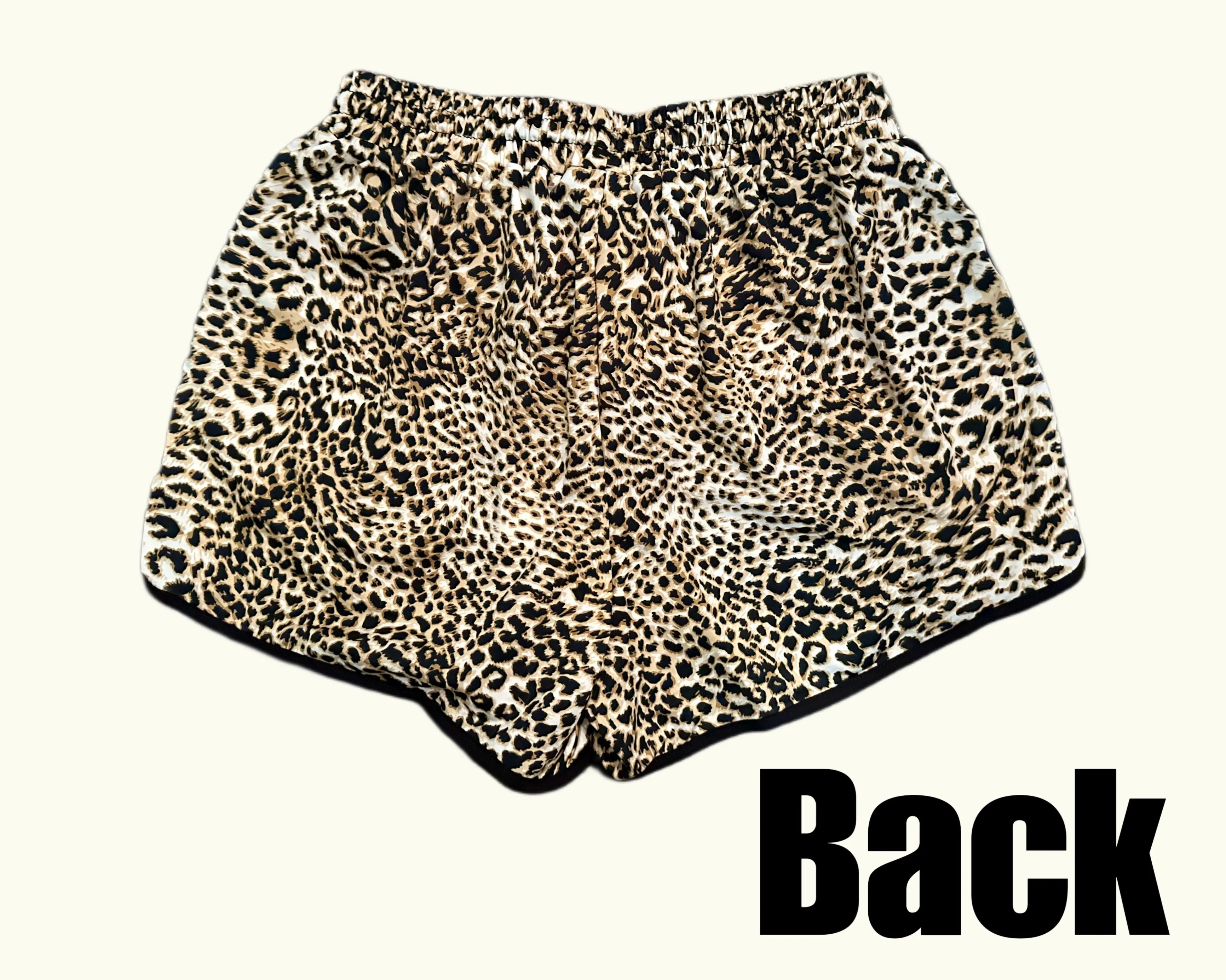 Leopard Print Athletic Shorts
