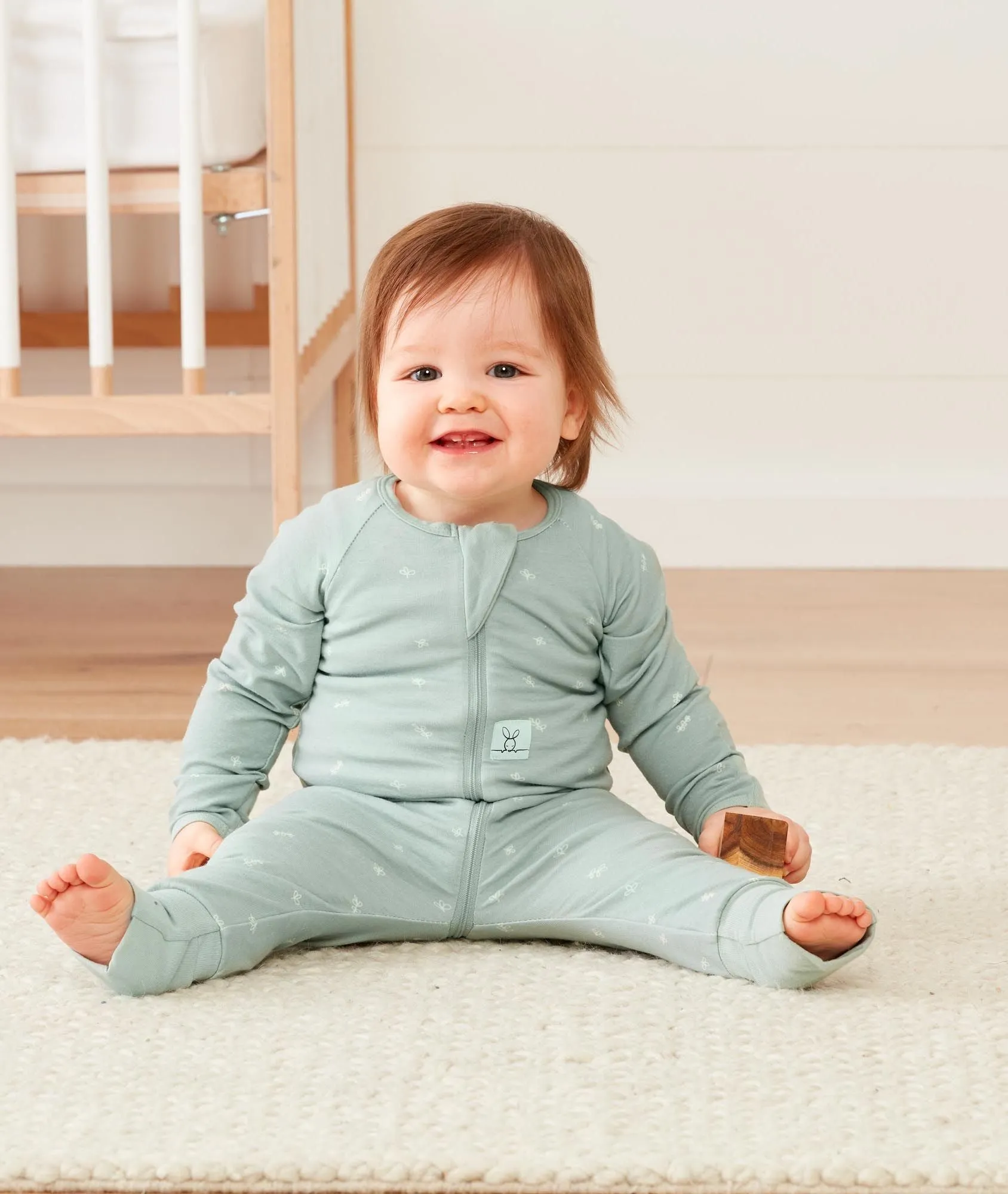 Long Sleeve Romper 0.2 TOG Sage