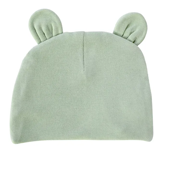 parade organics baby bear hat - moss