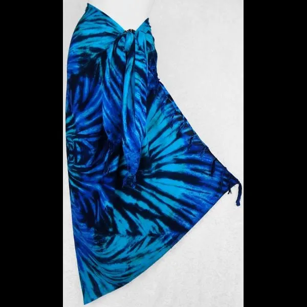 Polychromatic Tie-Dye Sarongs