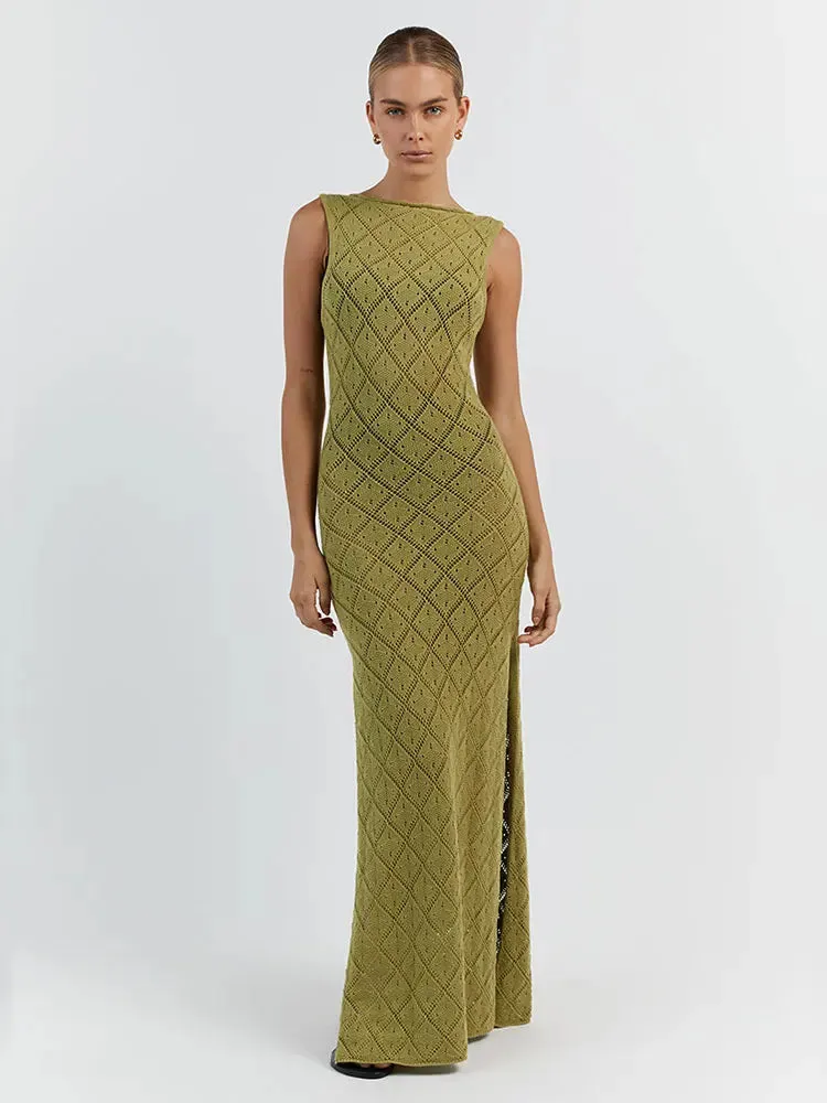 Slim Cocktail Off Shoulder Maxi Dress for Women