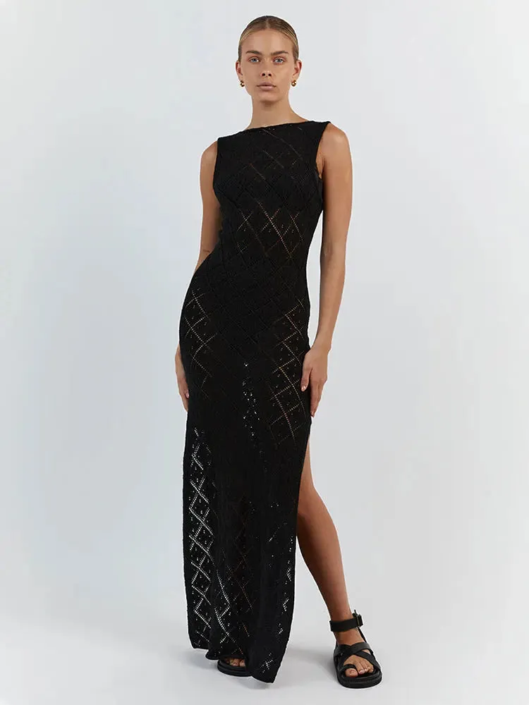 Slim Cocktail Off Shoulder Maxi Dress for Women